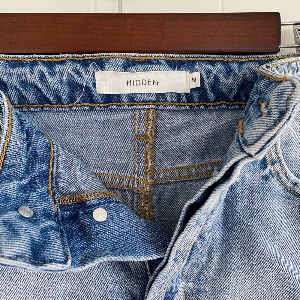 Hidden Jeans Skirt - Light Wash - Picture 2 of 3